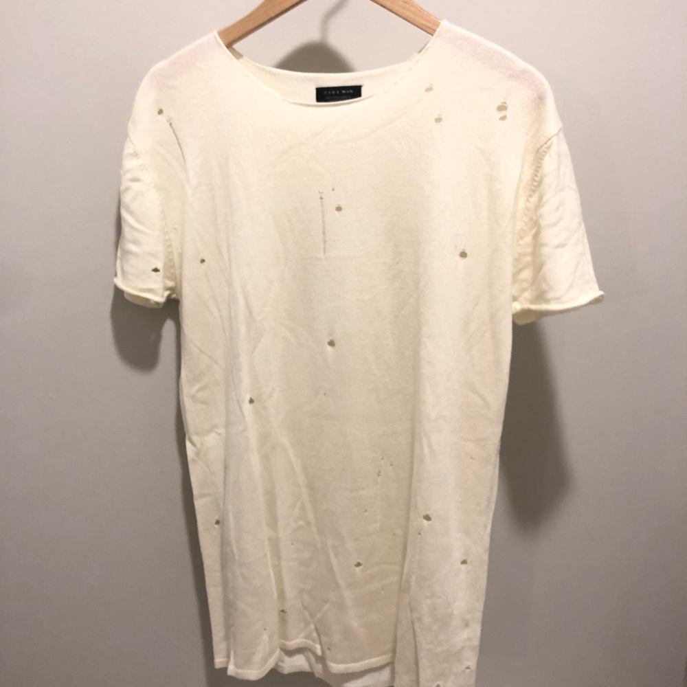 Zara “Holey” Scoop Neck